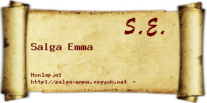 Salga Emma névjegykártya