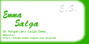 emma salga business card